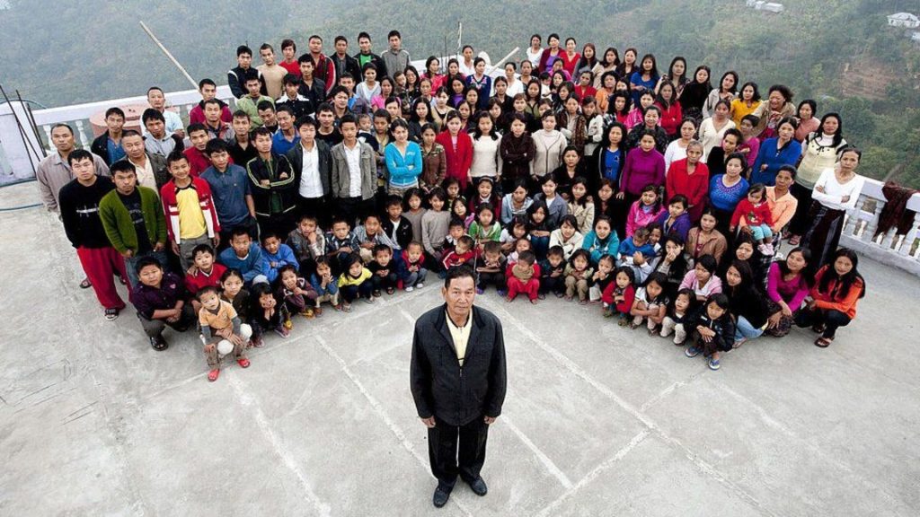 jiona chana is worlds largest family