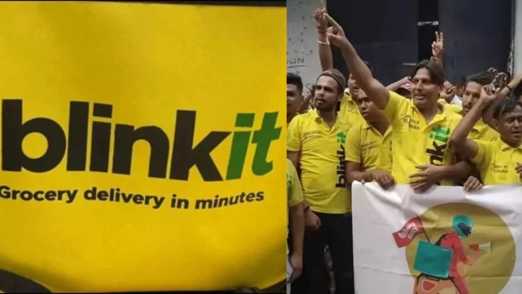 Blinkit delivery boys strike