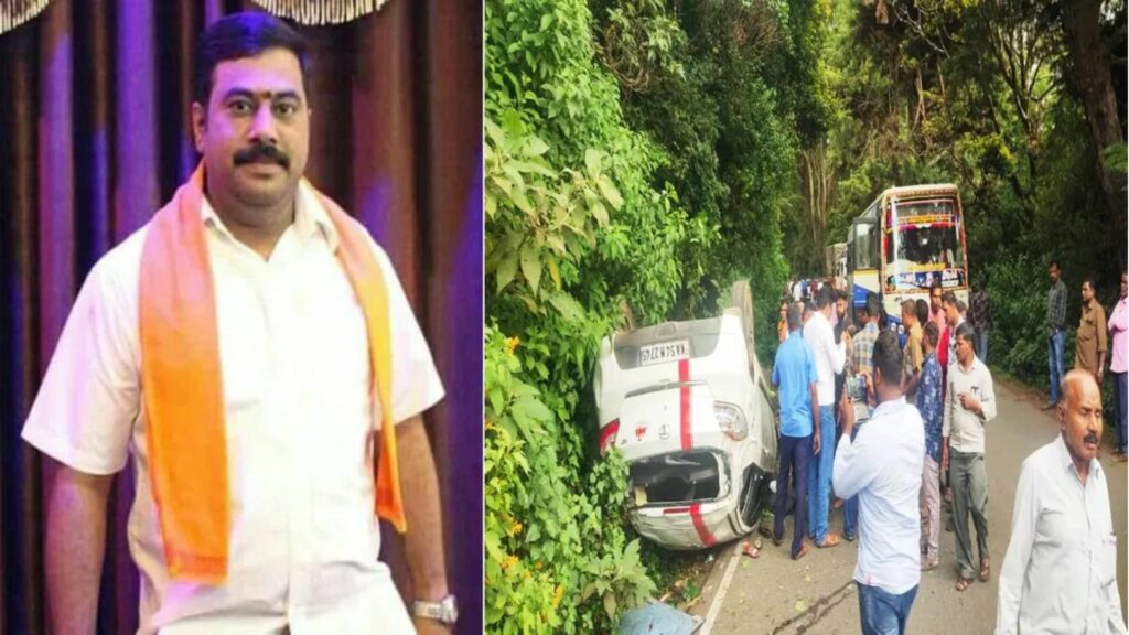 BJP leader killed accident