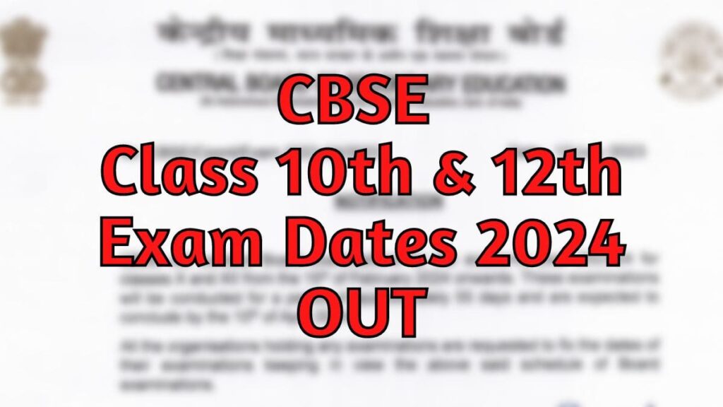 CBSE Exam Time Table
