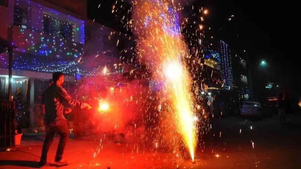 Diwali fireworks mishap in Blore